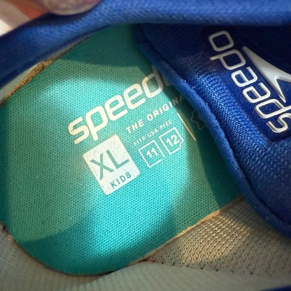 Speedo kids water shoes shark face‎ little kids size 11/12